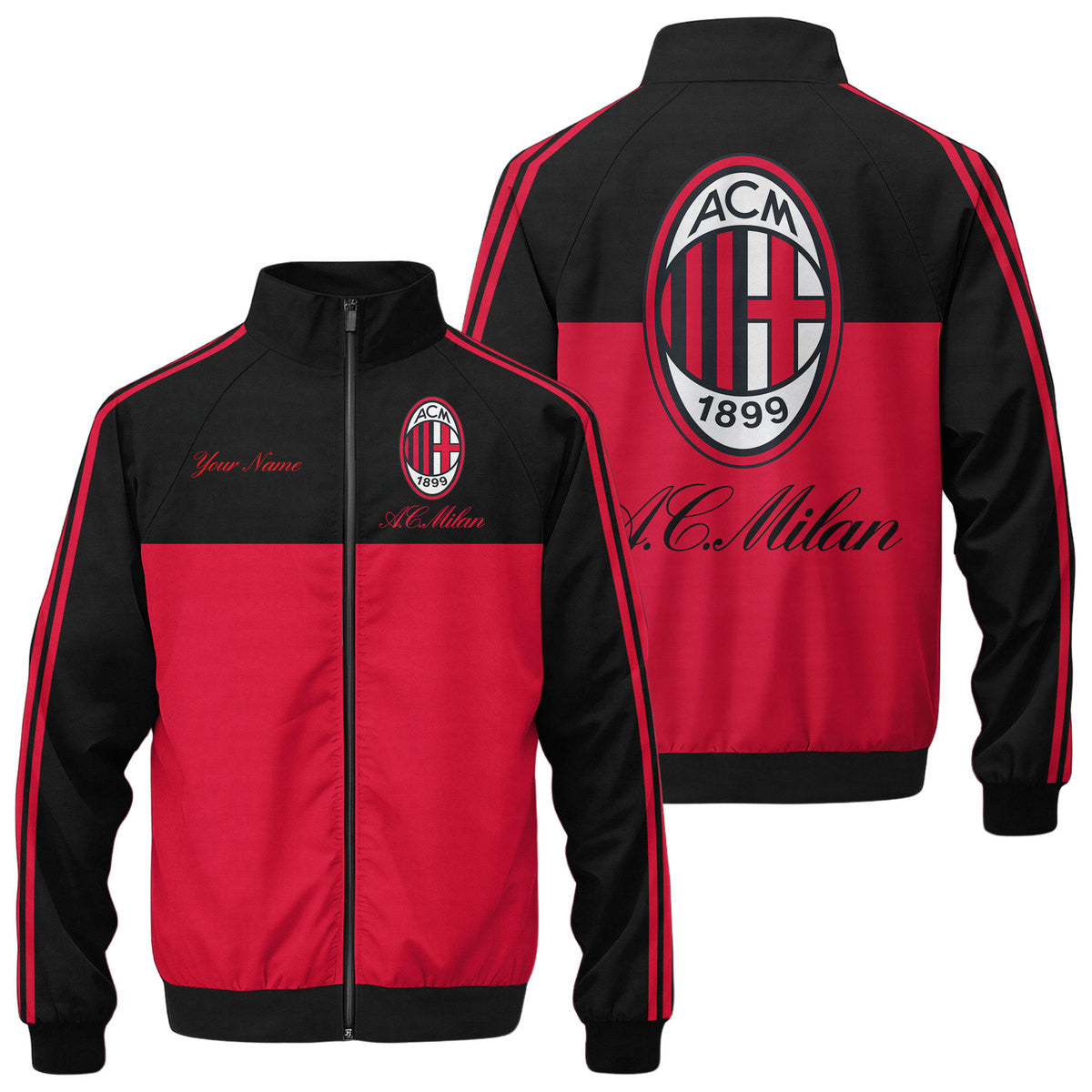 AC Milan Zipper Stand Collar Jacket S151016