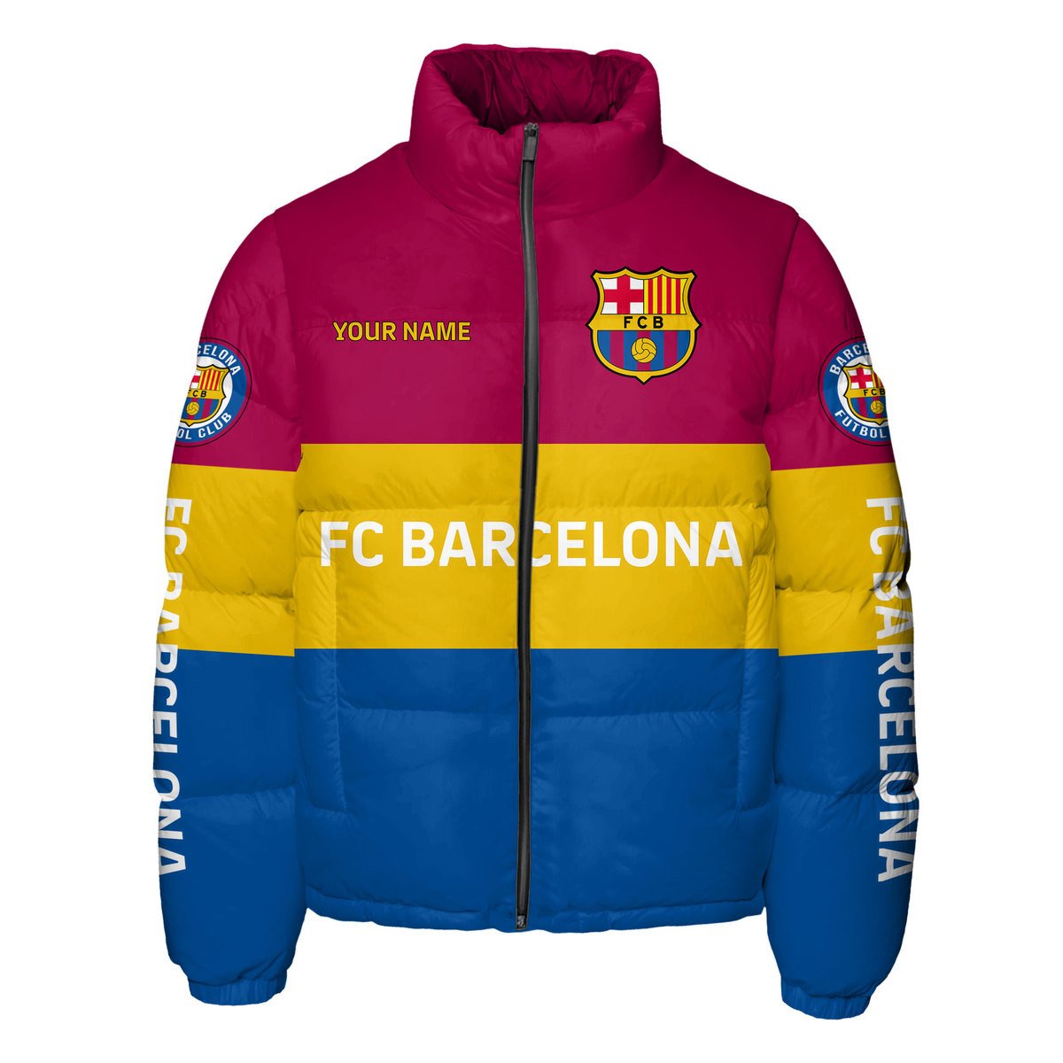 Barcelona FC Puffer Thermal Stand Collar Jacket P191002