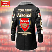 Arsenal Leather Fleece Winter Coat S181004