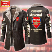 Arsenal Leather Fleece Winter Coat S181004
