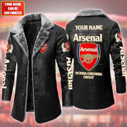 Arsenal Leather Fleece Winter Coat S181004