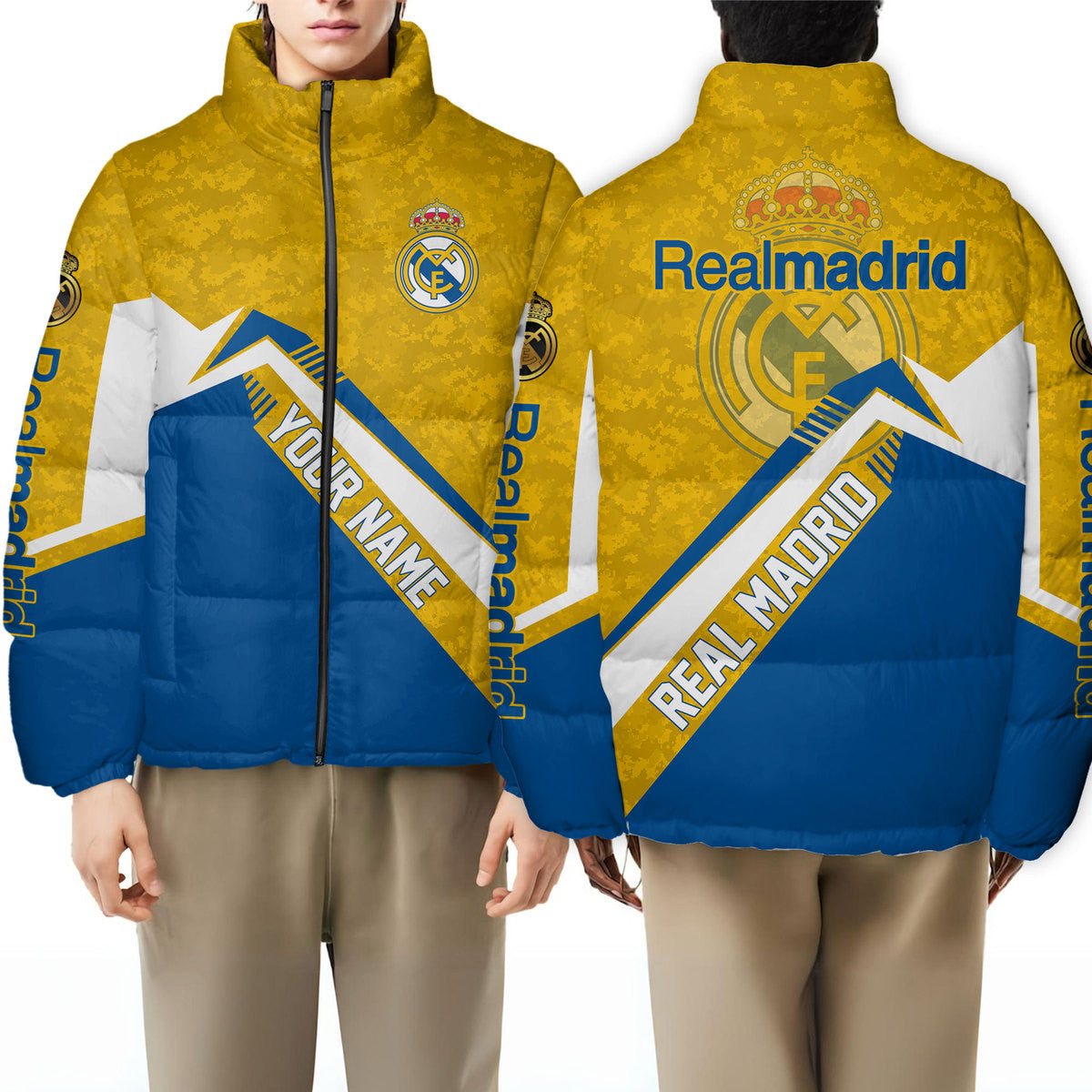 Real Madrid Puffer Thermal Stand Collar Jacket Q211002