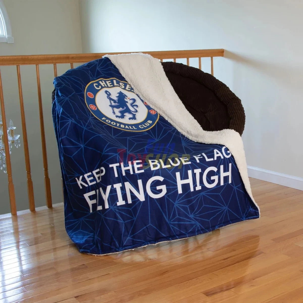 Chelsea 3D Fleece & Sherpa Blanket Q011116