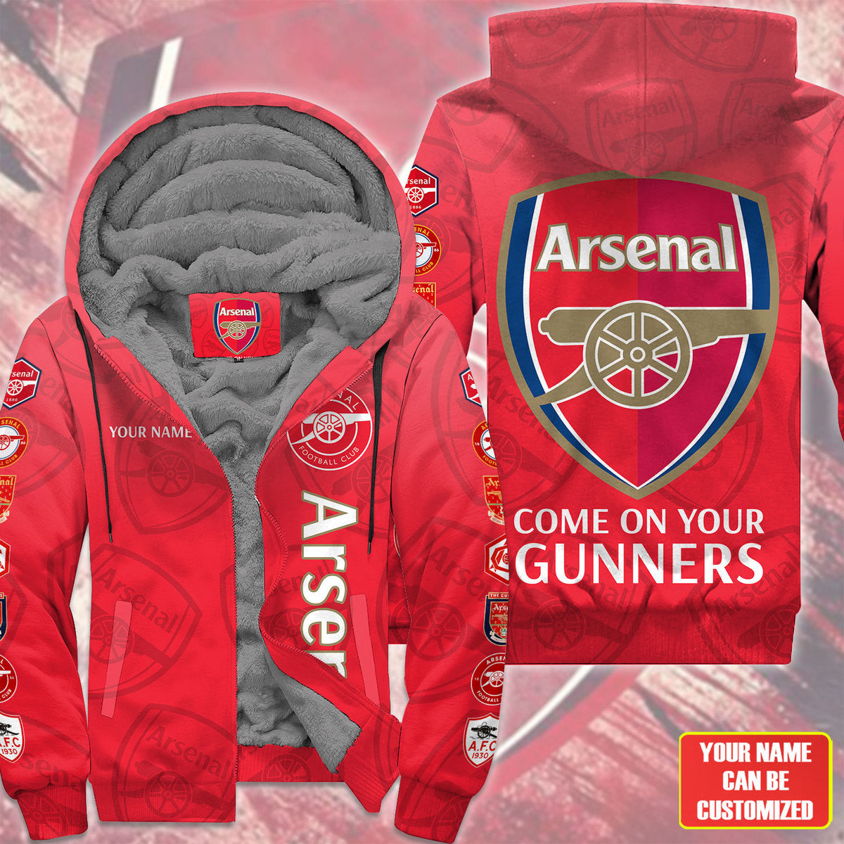 Personalized Arsenal Fleece 3D All Over Printed Unisex Shirt Q211008