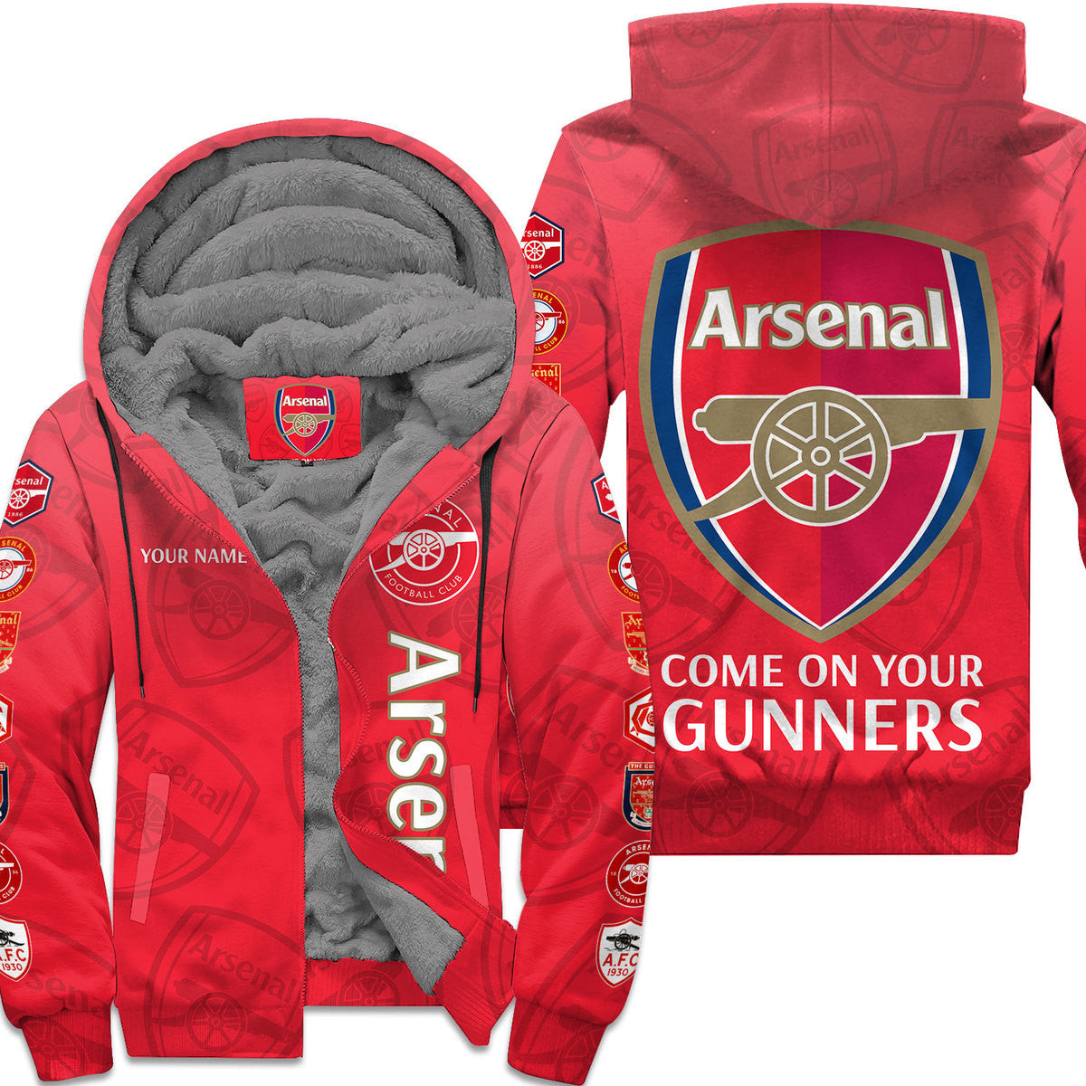 Personalized Arsenal Fleece 3D All Over Printed Unisex Shirt Q211008