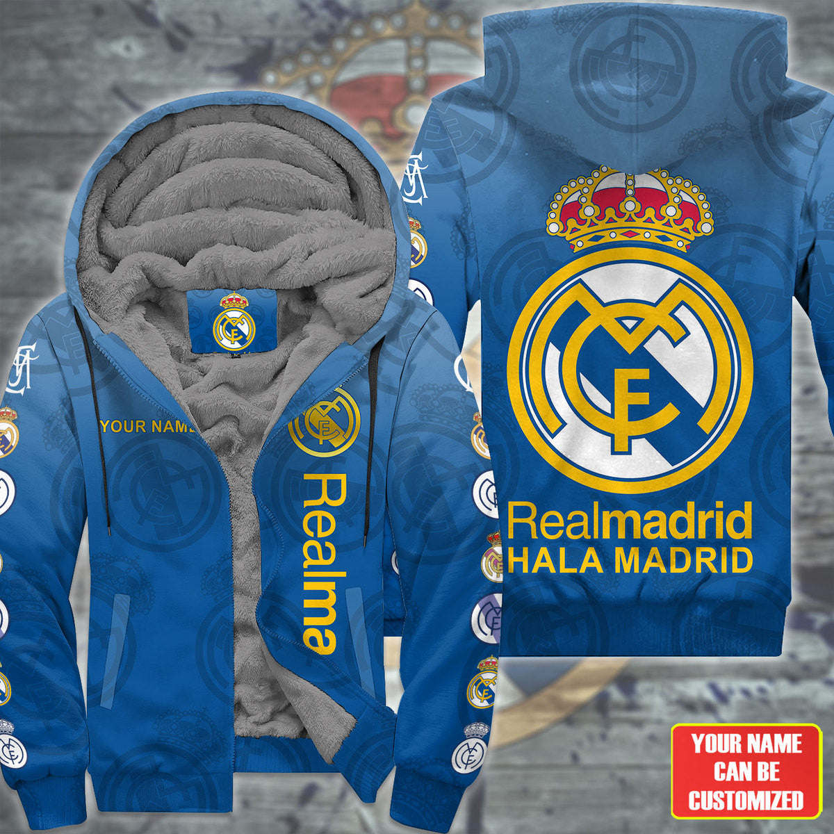 Personalized Real Madrid Fleece 3D All Over Printed Unisex Shirt Q211007