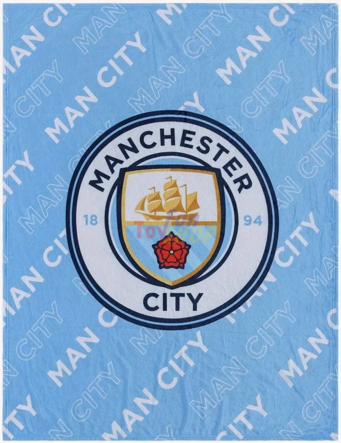 Manchester City Q2 3D Fleece & Sherpa Blanket