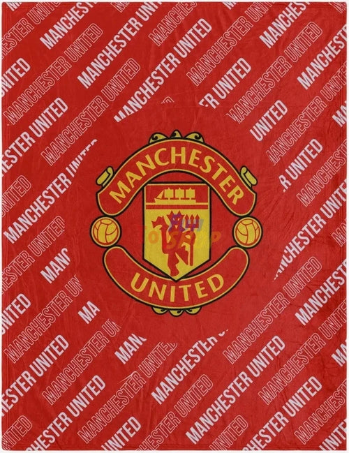Manchester United Q2 3D Fleece & Sherpa Blanket