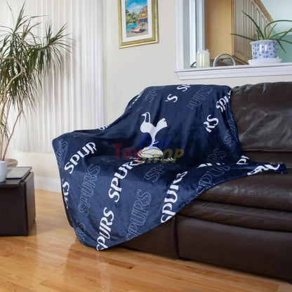 Tottenham Hotspur Q2 3D Fleece & Sherpa Blanket