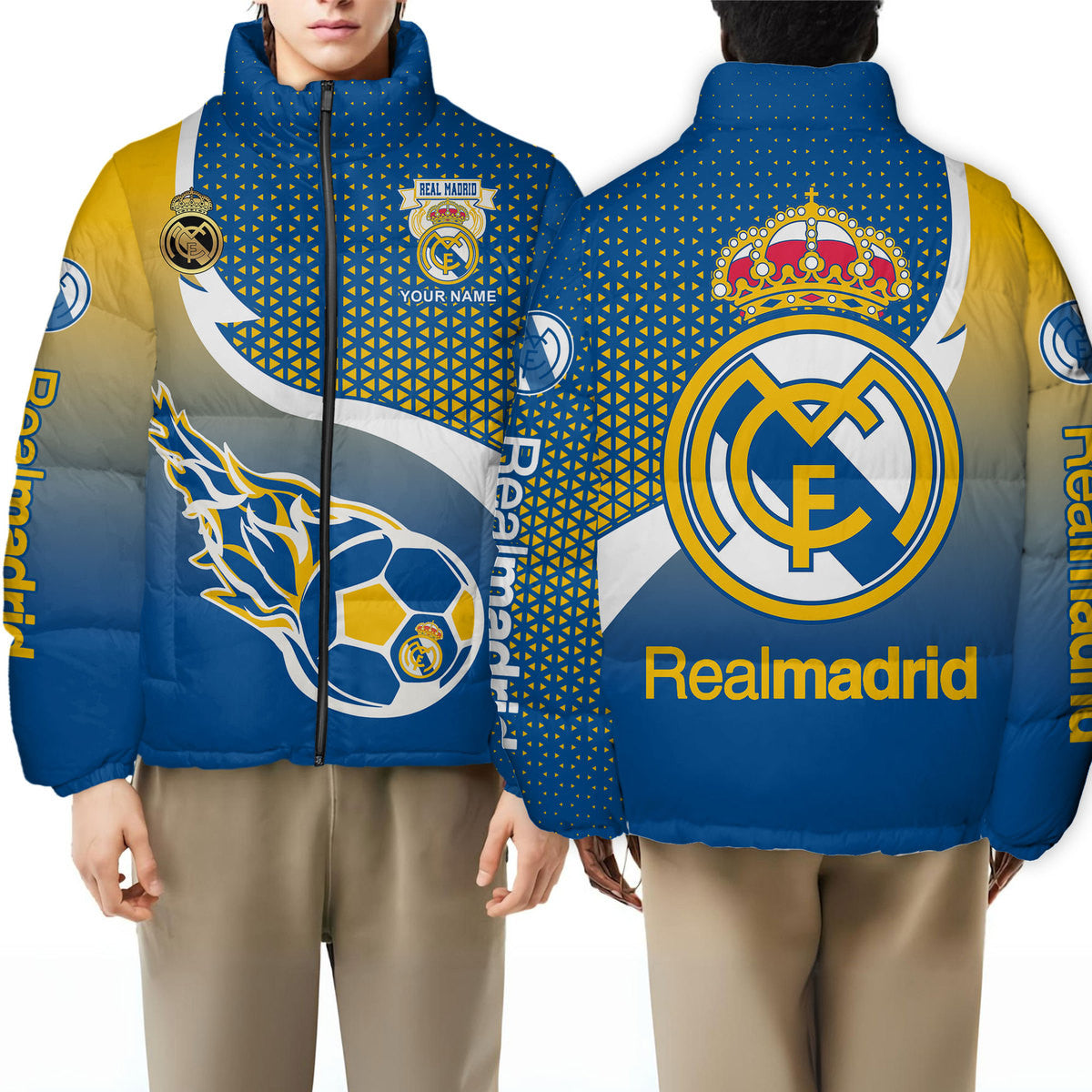 Real Madrid Q2 Puffer Thermal Stand Collar Jacket Q211103