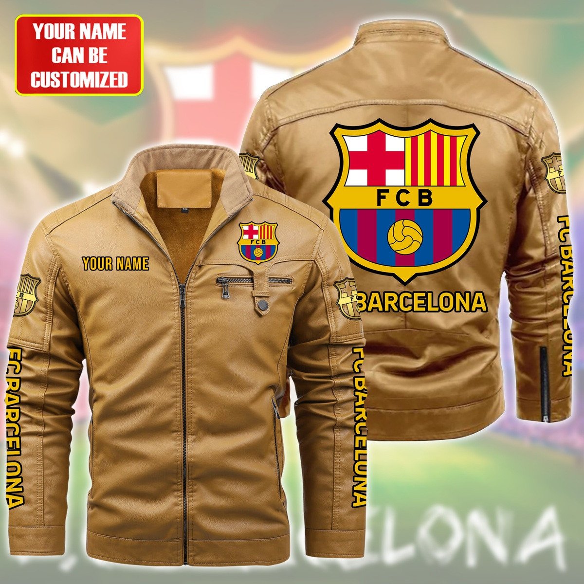 Barcelona Fleece Leather Jacket S241001