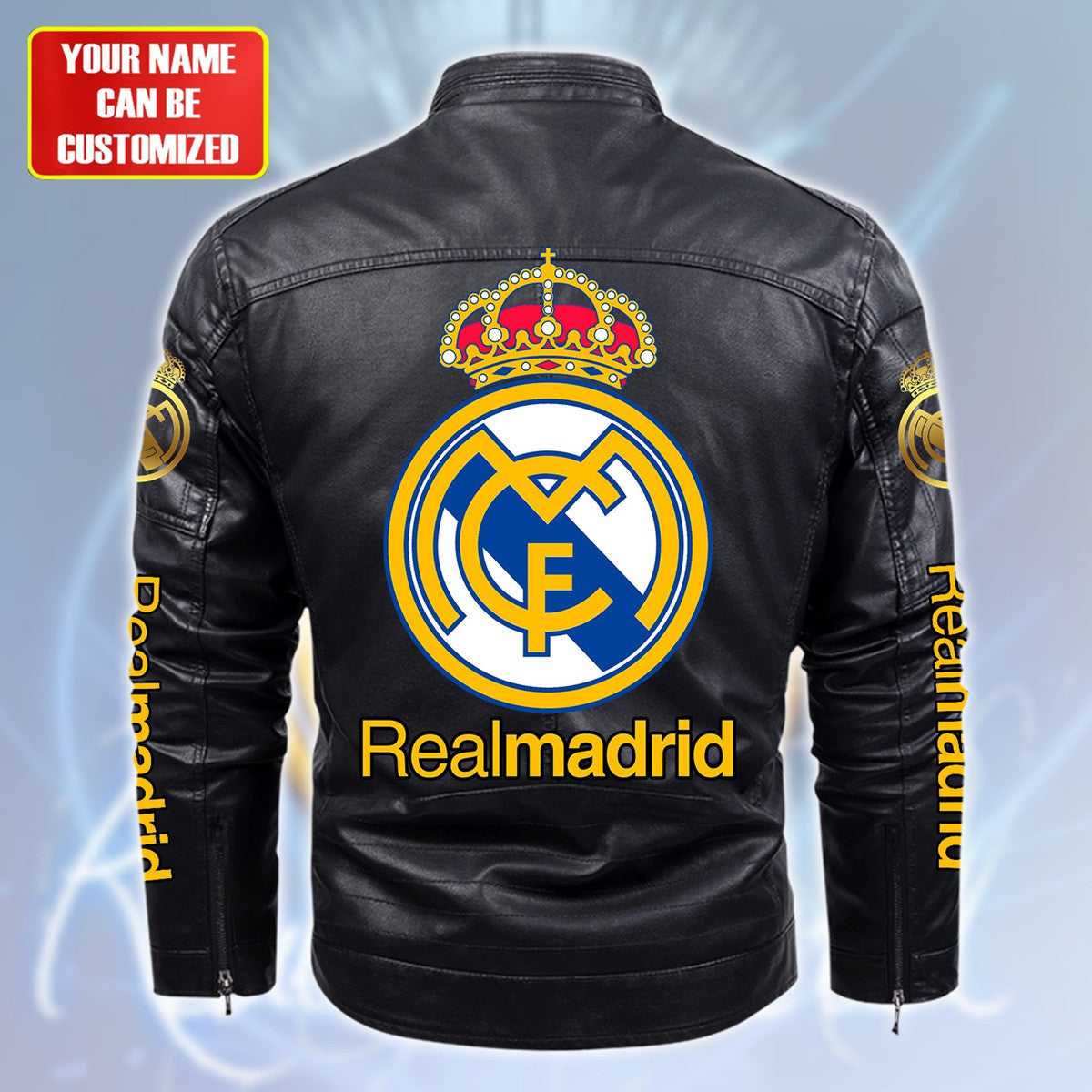 Real Madrid Fleece Leather Jacket S241002