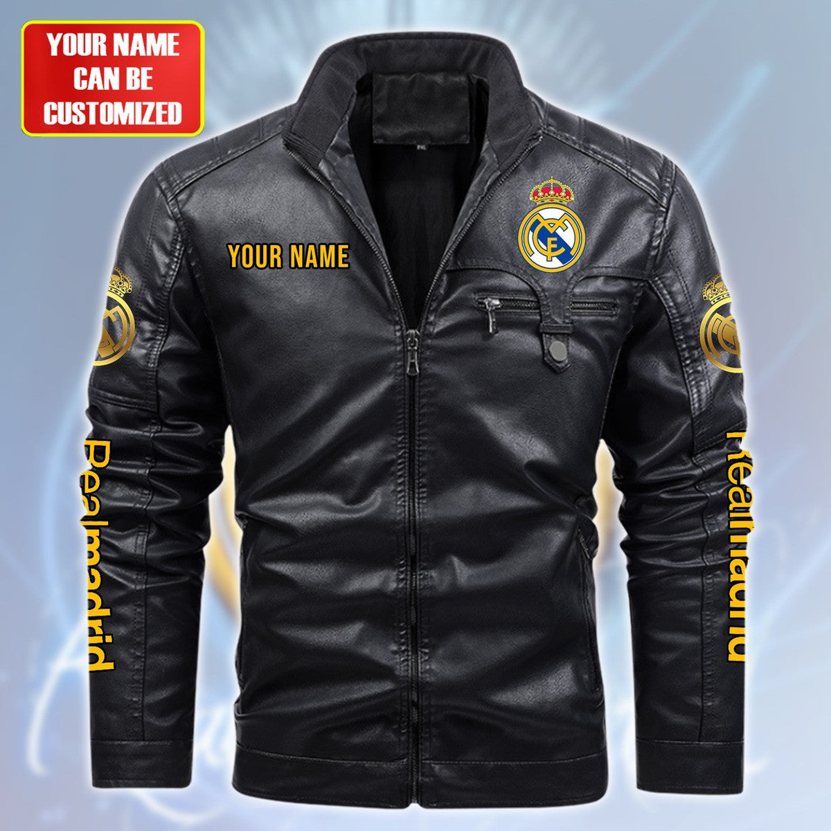 Real Madrid Fleece Leather Jacket S241002