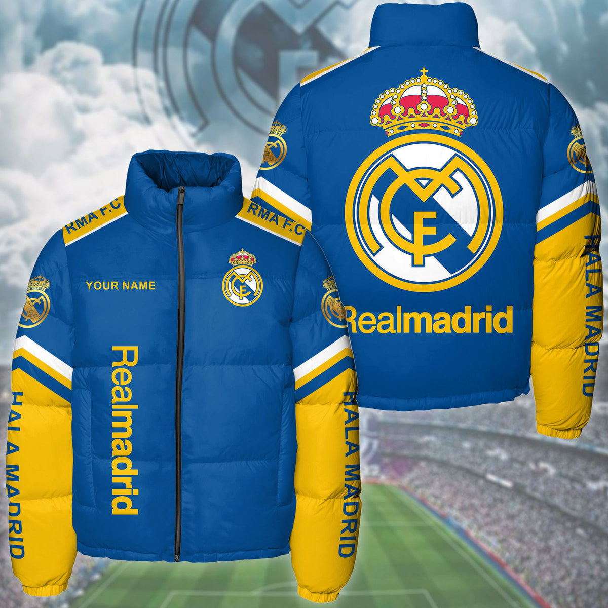 Real Madrid Puffer Thermal Stand Collar Jacket S221002