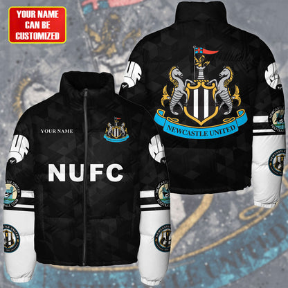Newcastle United F.C. Puffer Thermal Stand Collar Jacket QB241005