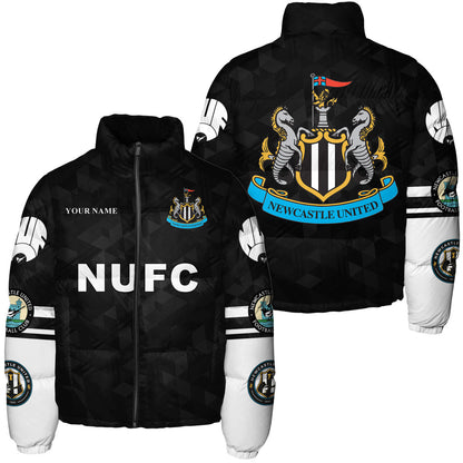 Newcastle United F.C. Puffer Thermal Stand Collar Jacket QB241005
