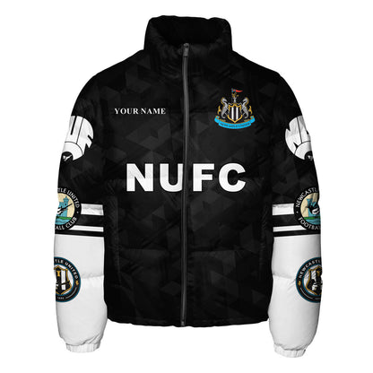 Newcastle United F.C. Puffer Thermal Stand Collar Jacket QB241005