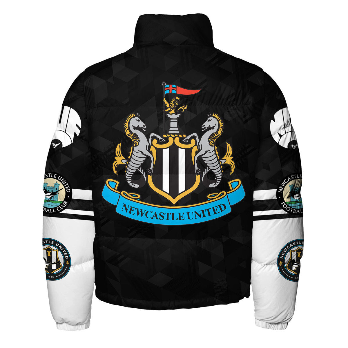 Newcastle United F.C. Puffer Thermal Stand Collar Jacket QB241005