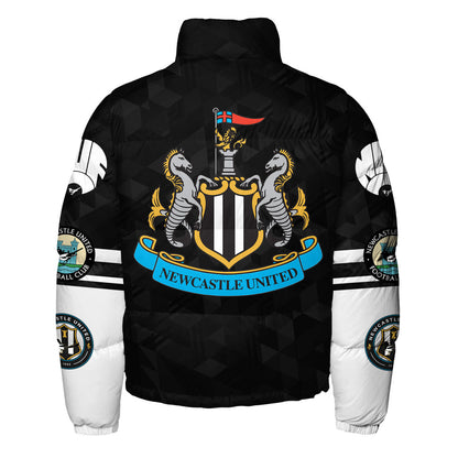 Newcastle United F.C. Puffer Thermal Stand Collar Jacket QB241005