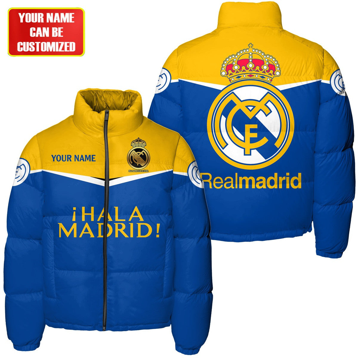 Real Madrid Puffer Thermal Stand Collar Jacket QB241001