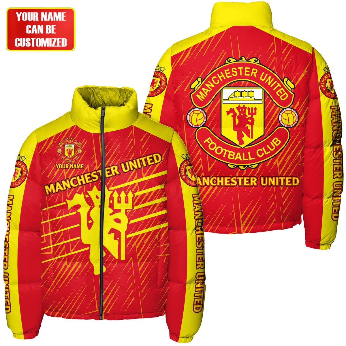 Manchester United Puffer Thermal Stand Collar Jacket QB241006