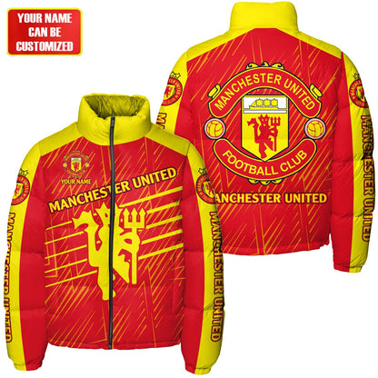 Manchester United Puffer Thermal Stand Collar Jacket QB241006