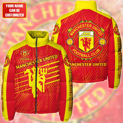 Manchester United Puffer Thermal Stand Collar Jacket QB241006