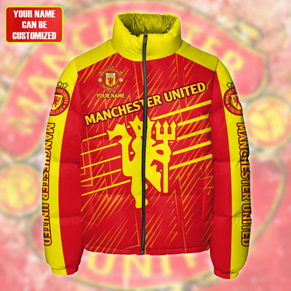 Manchester United Puffer Thermal Stand Collar Jacket QB241006