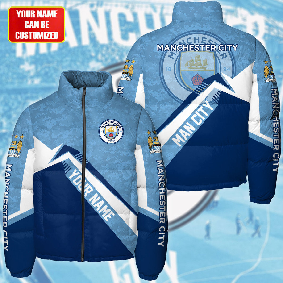 Manchester City Puffer Thermal Stand Collar Jacket Q231005