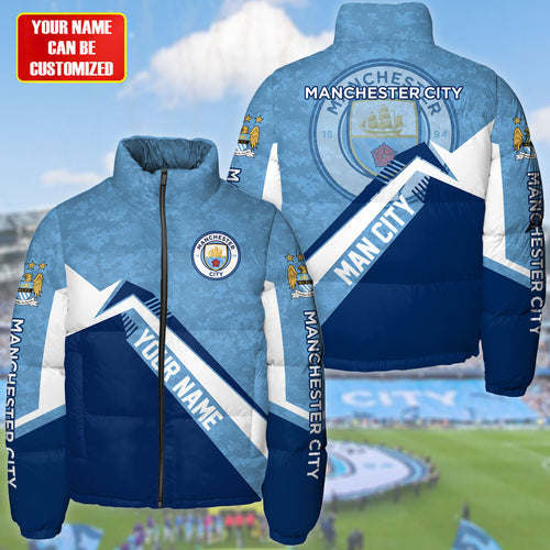 Manchester City Puffer Thermal Stand Collar Jacket Q231005