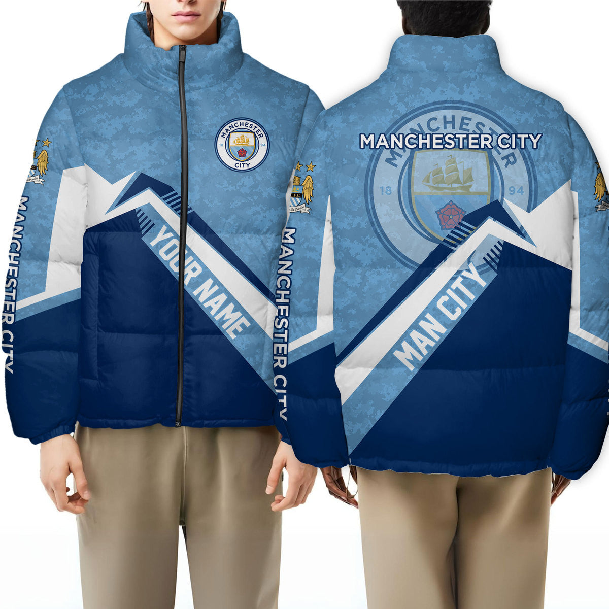 Manchester City Puffer Thermal Stand Collar Jacket Q231005