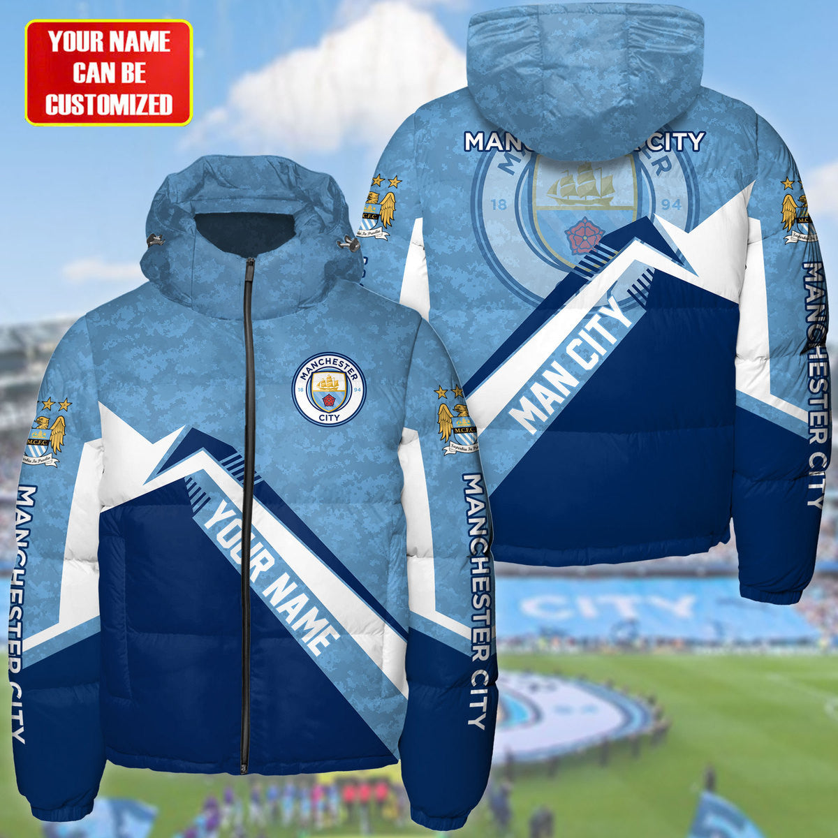 Manchester City Puffer Thermal Stand Collar Jacket Q231005
