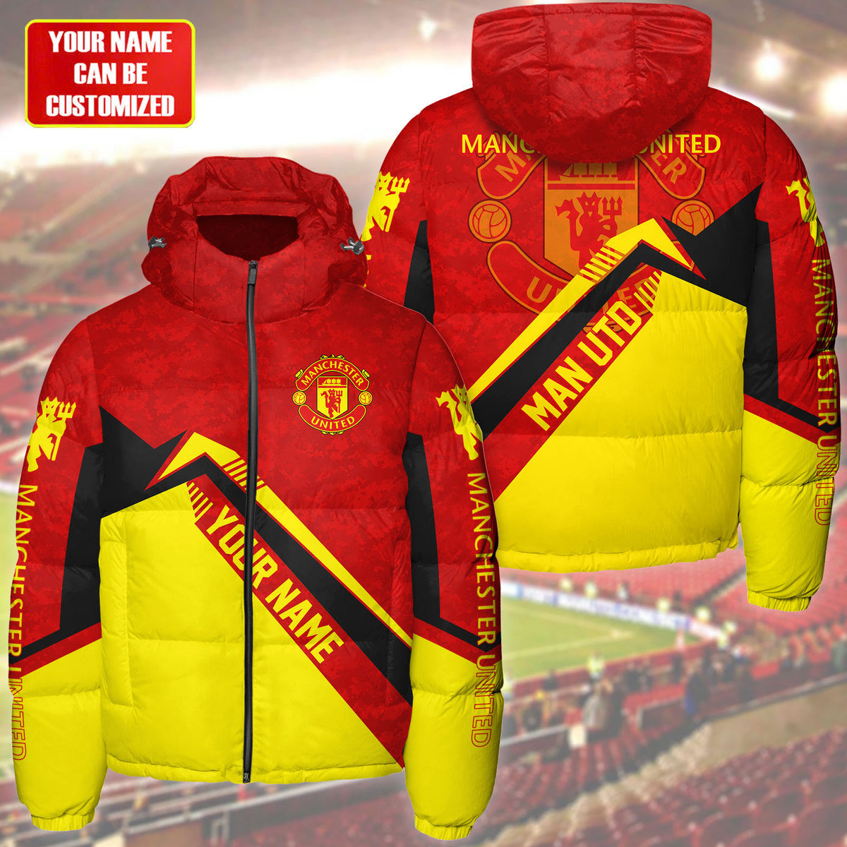 Manchester United Puffer Thermal Stand Collar Jacket Q231004