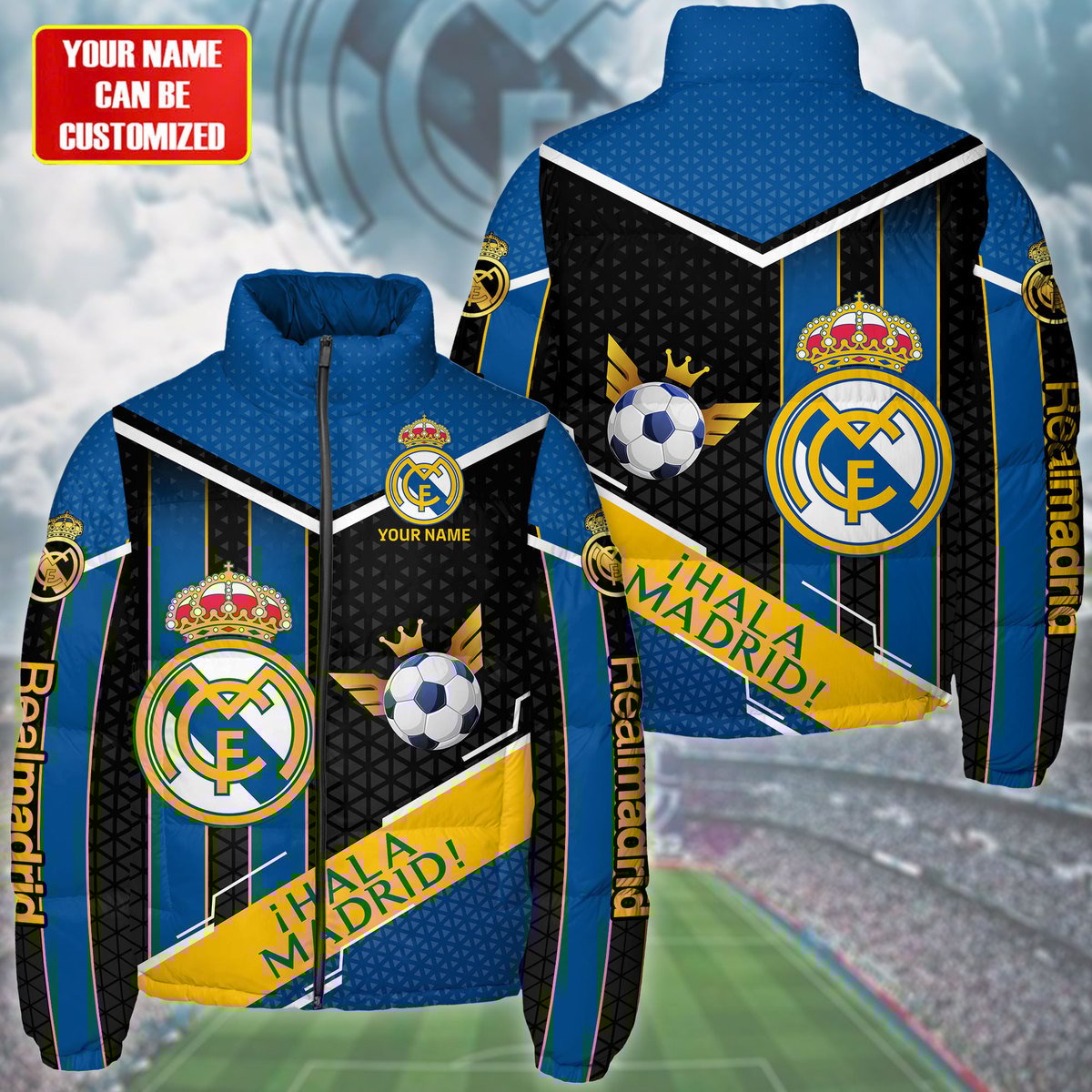 Real Madrid Q3 Puffer Thermal Stand Collar Jacket Q241003
