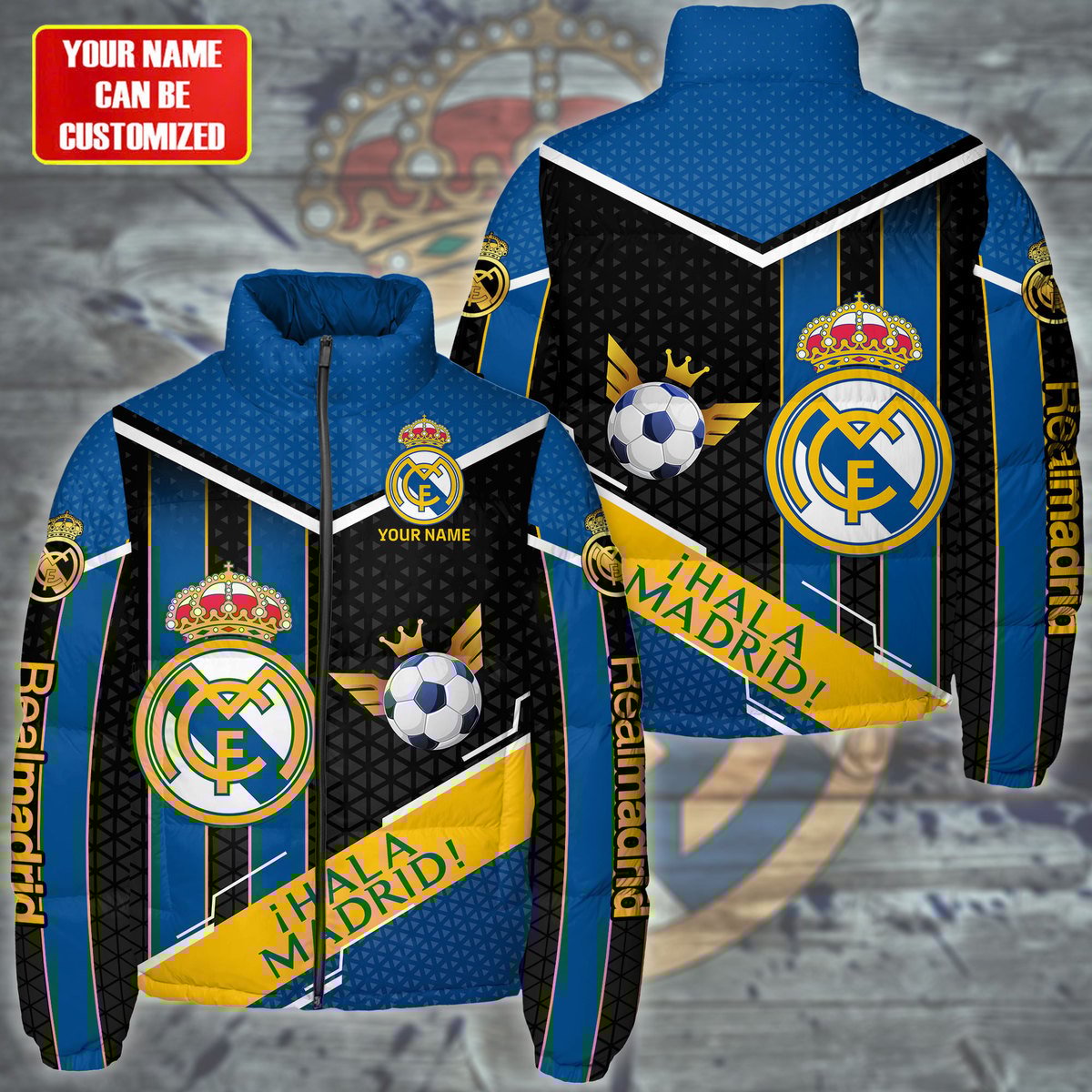 Real Madrid Q3 Puffer Thermal Stand Collar Jacket Q241003