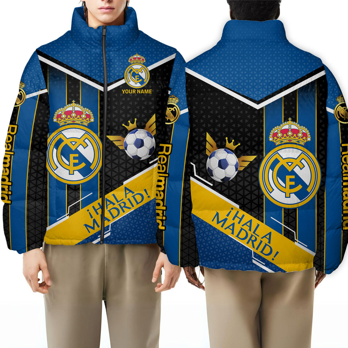 Real Madrid Q3 Puffer Thermal Stand Collar Jacket Q241003