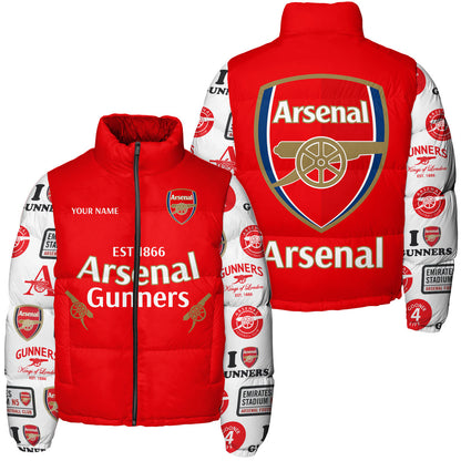 Arsenal Puffer Thermal Stand Collar Jacket QB241007
