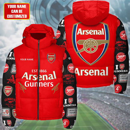 Arsenal Puffer Thermal Stand Collar Jacket QB241007