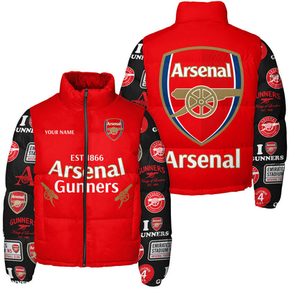 Arsenal Puffer Thermal Stand Collar Jacket QB241007