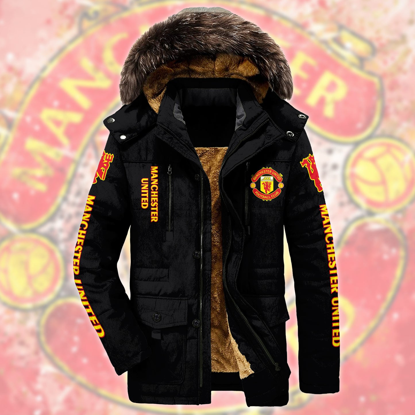 Manchester United Parka Winter Jacket S261004