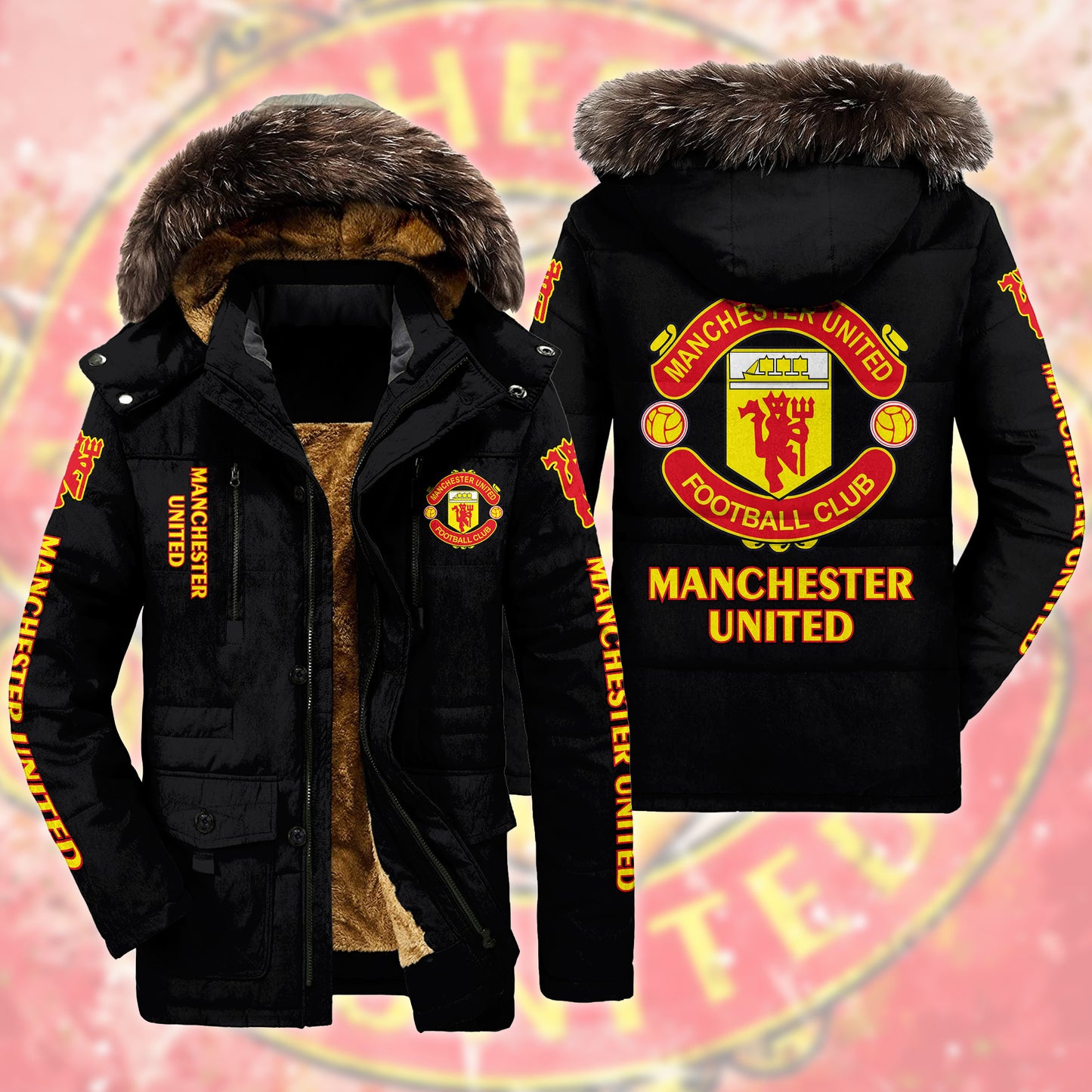 Manchester United Parka Winter Jacket S261004