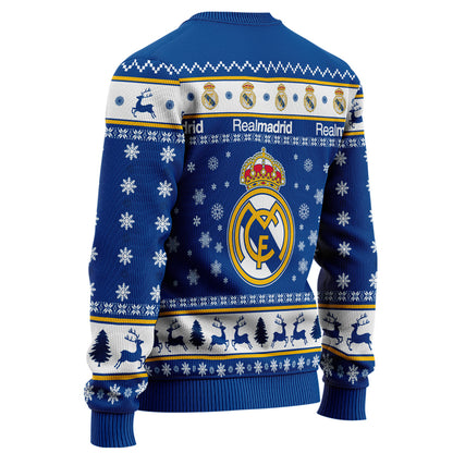 Real Madrid S6 Ugly Christmas Sweater , Unisex Wool Sweater S281003