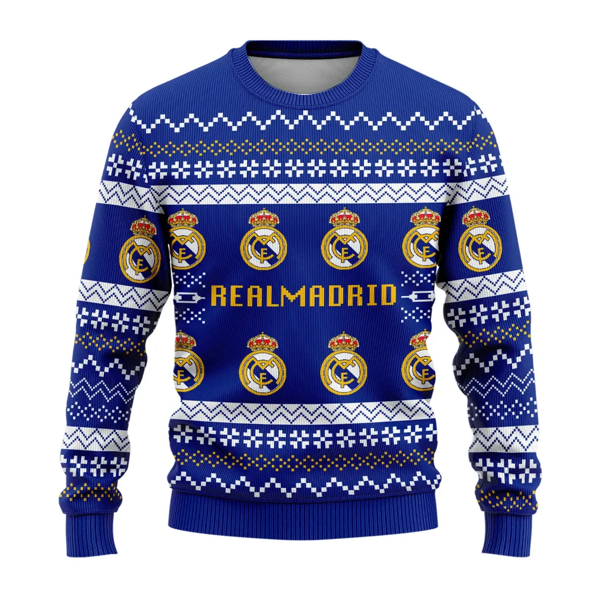 Real Madrid Q3 Ugly Christmas Sweater , Unisex Wool Sweater Q091001