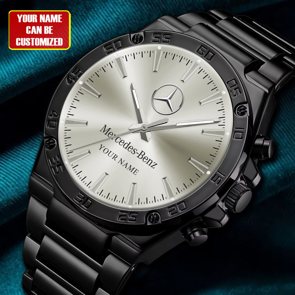 Personalized Merc Luxury Dial Steel Watch P281004