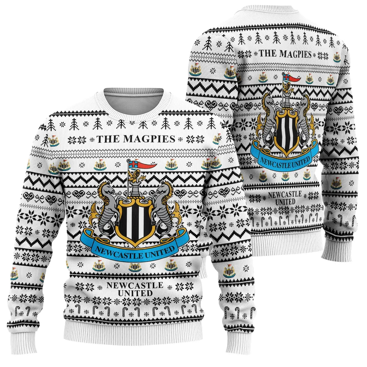 Newcastle United S7 Ugly Christmas Sweater , Unisex Wool Sweater S281005
