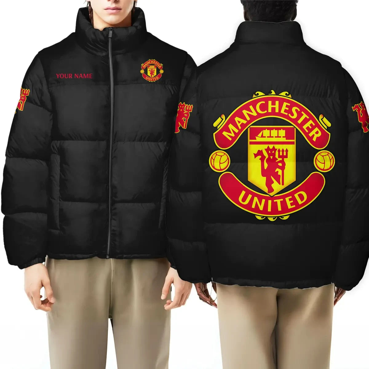 Manchester United FC Puffer Thermal Stand Collar Jacket P291001