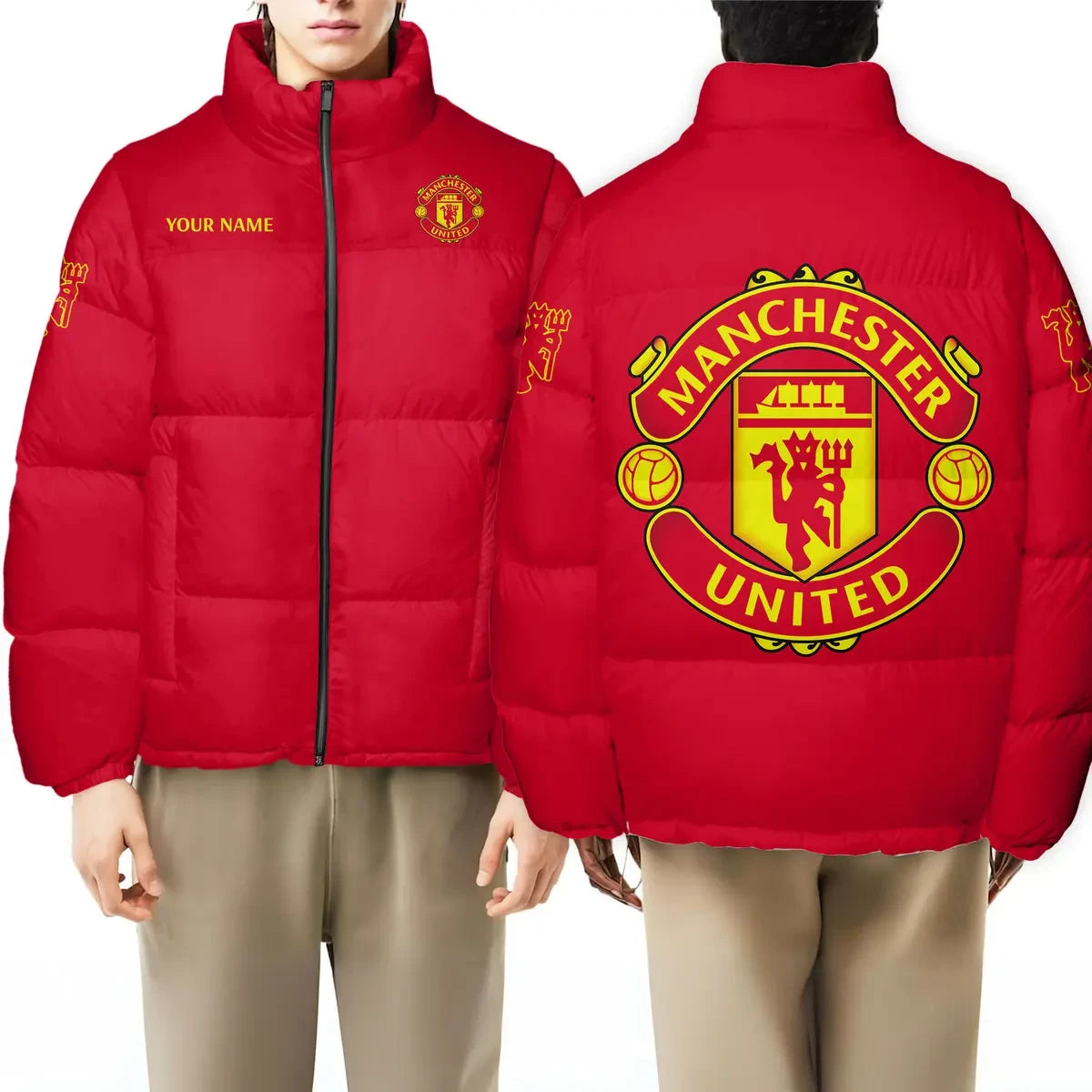 Manchester United FC Puffer Thermal Stand Collar Jacket P291001
