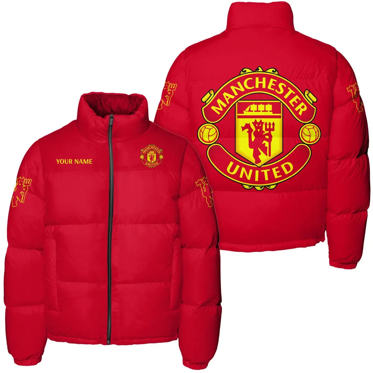 Manchester United FC Puffer Thermal Stand Collar Jacket P291001
