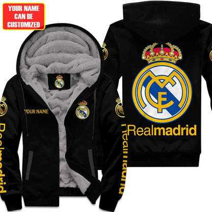Personalized Real Madrid Fleece 3D All Over Printed Unisex Shirt S301002