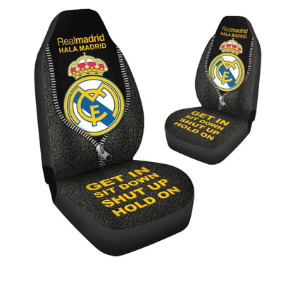 Real Madrid Hold on Funny Car Seat Covers Universal Fit Set 2 Q301005